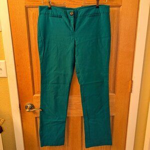 Teal Full-length Bootcut Slacks Size 15